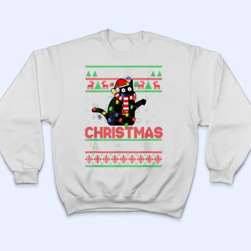 This Is My Christmas Pajama  Black Cat Lover Christmas Ver 2 T Shirt