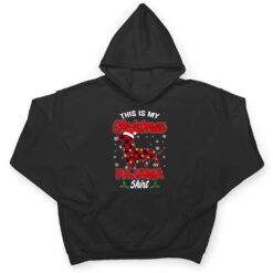 This Is My Christmas Pajama Santa Dachshund Dog Plaid T Shirt - Dream Art Europa