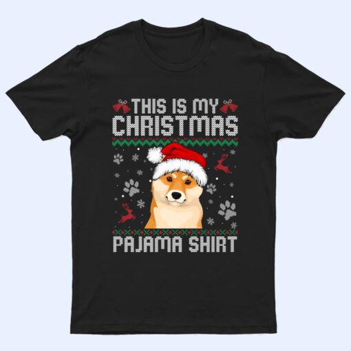 This Is My Christmas Shiba Inu Dog Pajama Merry Xmas T Shirt