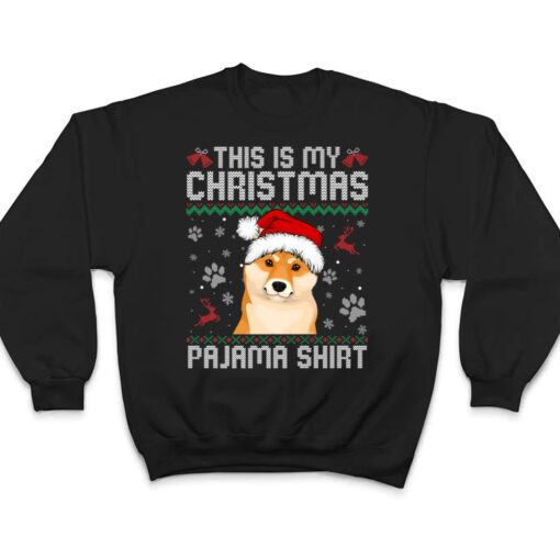 This Is My Christmas Shiba Inu Dog Pajama Merry Xmas T Shirt