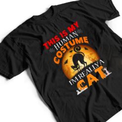 This Is My Human Costume I'm Really A Cat Pumkin Halloween T Shirt - Dream Art Europa