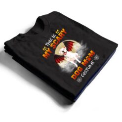 This Is My Scary Dog Mom Costume White Pitbull Halloween T Shirt - Dream Art Europa