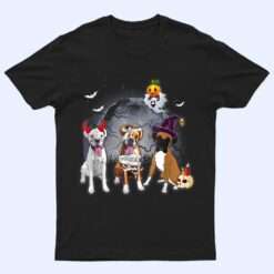 Three Boxers Dog in The Moon Halloween Costume men women T Shirt