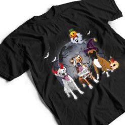 Three Boxers Dog in The Moon Halloween Costume men women T Shirt - Dream Art Europa