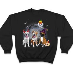 Three Boxers Dog in The Moon Halloween Costume men women T Shirt - Dream Art Europa