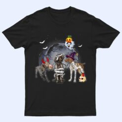 Three Pointers Dog in The Moon Halloween Costume T Shirt