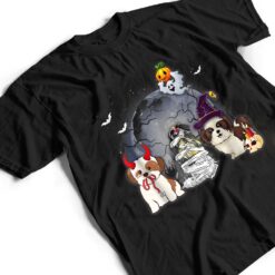 Three Shih Tzus Dog in The Moon Halloween Costume T Shirt - Dream Art Europa