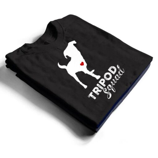 Tripod Squad, Left Front Leg Ampu, Three Legged Dog T Shirt