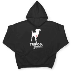 Tripod Squad, Left Front Leg Ampu, Three Legged Dog T Shirt - Dream Art Europa