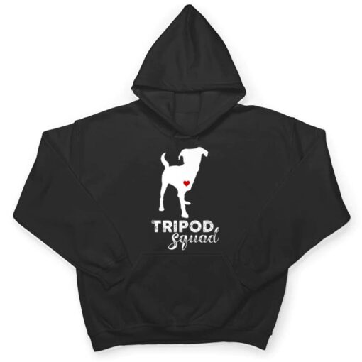 Tripod Squad, Left Front Leg Ampu, Three Legged Dog T Shirt