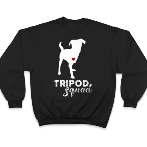 Tripod Squad, Left Front Leg Ampu, Three Legged Dog T Shirt