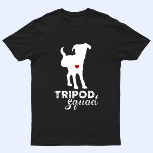 Tripod Squad, Right Back Leg Ampu, Tripaw Dogs T Shirt