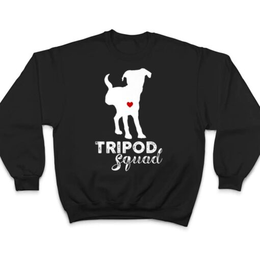 Tripod Squad, Right Back Leg Ampu, Tripaw Dogs T Shirt