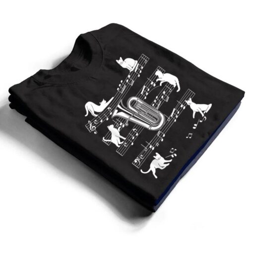 Tubist Cats for Cat loving Tuba player T Shirt