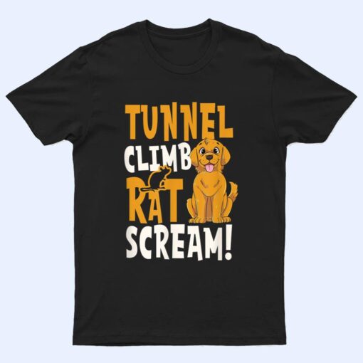 Tunnel Climb Rat Scream Design Barn Hunt T Shirt