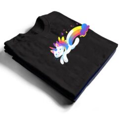 Unicorn Kitty Rainbow - Flying Unicat Caticorn T Shirt - Dream Art Europa