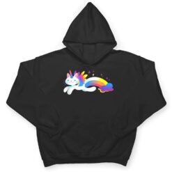 Unicorn Kitty Rainbow - Flying Unicat Caticorn T Shirt - Dream Art Europa