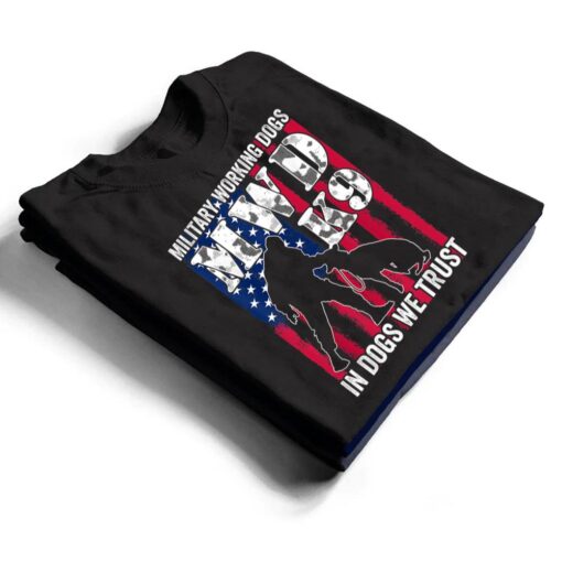 Us Flag MWD K9 Officer Military Working Dog Police T Shirt