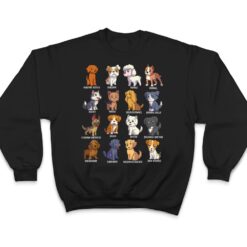 Various Kawaii Cartoon Dogs - Dog Breeds T Shirt - Dream Art Europa