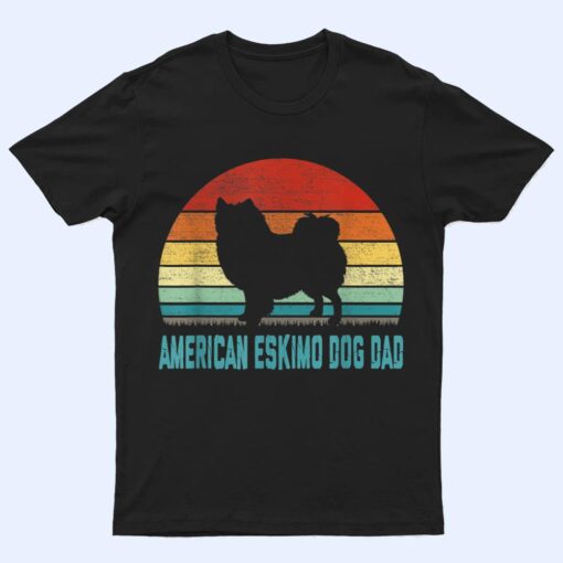 Vintage American Eskimo Dog Dad - Dog Lover T Shirt