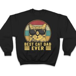 Vintage Best Cat Dad Ever Bump Fit T Shirt - Dream Art Europa