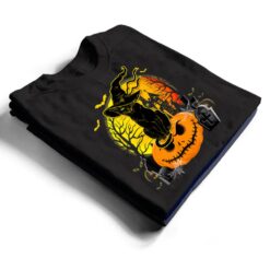 Vintage Black Cat Witch Scary Halloween Costume Kids Boys T Shirt - Dream Art Europa