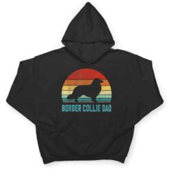 Vintage Border Collie Dad - Dog Lover T Shirt - Dream Art Europa