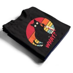 Vintage Cat What Funny Murderous Black Cat With Knife T Shirt - Dream Art Europa