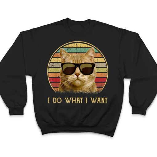 Vintage Cat gifts 2022 Funny cat lovers i do what i want cat T Shirt