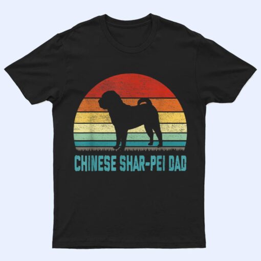 Vintage Chinese Shar-pei Dad - Dog Lover T Shirt