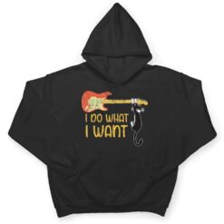 Vintage Guitar and Cat Lover Men Women I do what i want Cat T Shirt - Dream Art Europa