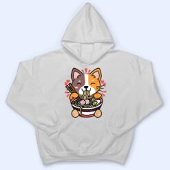 Vintage Kawaii Ramen Cat Anime Japanese Food T Shirt - Dream Art Europa