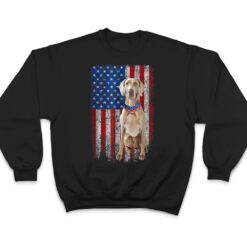 Vintage Patriotic Weimaraner American Flag Dog Lover T Shirt - Dream Art Europa
