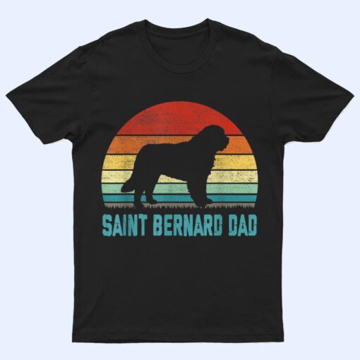 Vintage Saint Bernard Dad - Dog Lover T Shirt