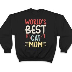 Vintage World's Best Cat Mom Meow Cat Best Cat Mom Ever T Shirt - Dream Art Europa