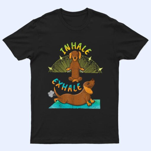 Vintage Zen Namaste Animal Meditation Kawaii Dog Yoga T Shirt