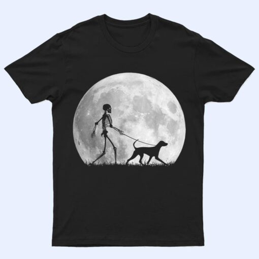 Vizsla Halloween Skeleton Funny Dog Youth Kid Girls Gift T Shirt