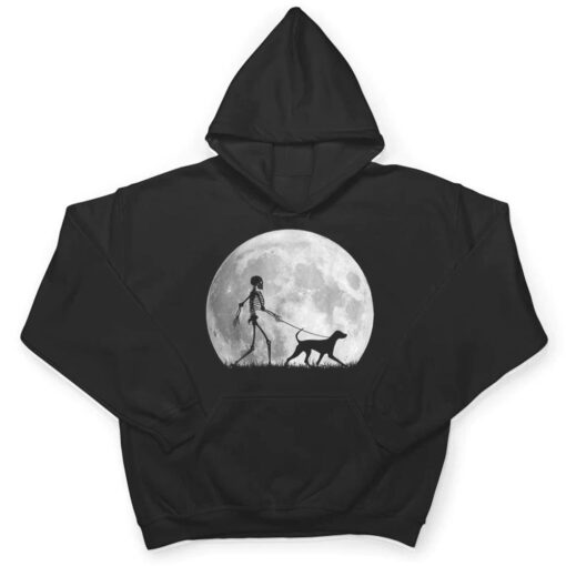 Vizsla Halloween Skeleton Funny Dog Youth Kid Girls Gift T Shirt