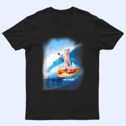 Walnut & 39th Cat Surfing Hot Dog T Shirt