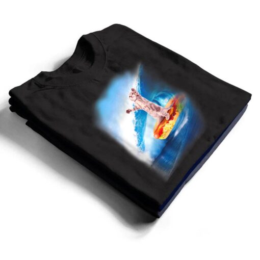 Walnut & 39th Cat Surfing Hot Dog T Shirt