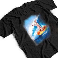 Walnut & 39th Cat Surfing Hot Dog T Shirt - Dream Art Europa