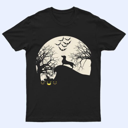 Weiner dog in the Moon Dachshund Halloween Pumpkin Gifts T Shirt