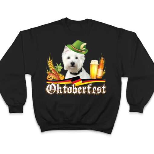 Westie Dog Beer Oktoberfest Prost Beer Festival Munich T Shirt