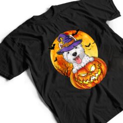 Westie Witch Pumpkin Halloween Dog Lover Funny T Shirt - Dream Art Europa