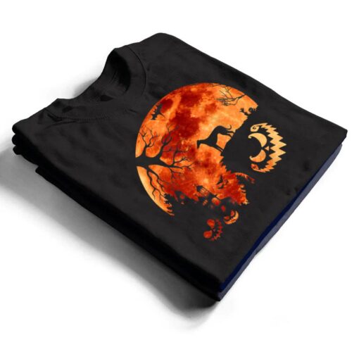 Whippet And Moon Halloween Costume Pumpkin Dog Lover T Shirt