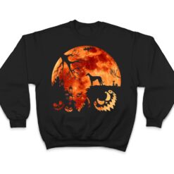 Whippet And Moon Halloween Costume Pumpkin Dog Lover T Shirt - Dream Art Europa