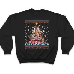 Whippets Dog Christmas Lights Christmas T Shirt - Dream Art Europa