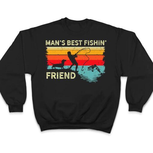 Wiener Dog Dachshund Fishing Buddy Best Friend Fisherman T Shirt