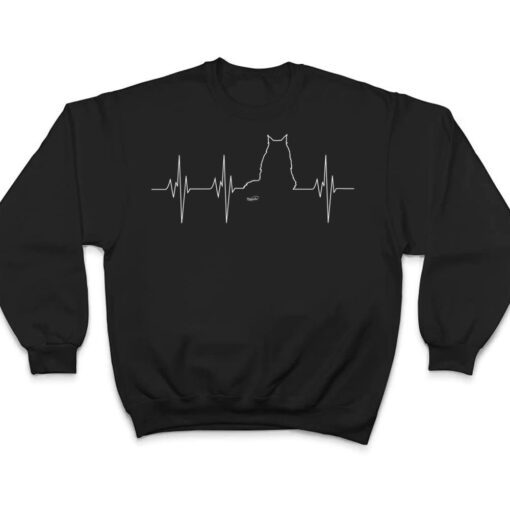 Womens Maine Coon Cat Heartbeat T Shirt