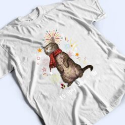 Womens Meowy New Year Cat Happy Kitten New Year Cute T Shirt - Dream Art Europa